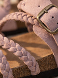 Macro del tejido de la Sandalia Frigiliana