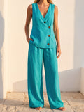 Modelo con el Conjunto Formentera de tres piezas