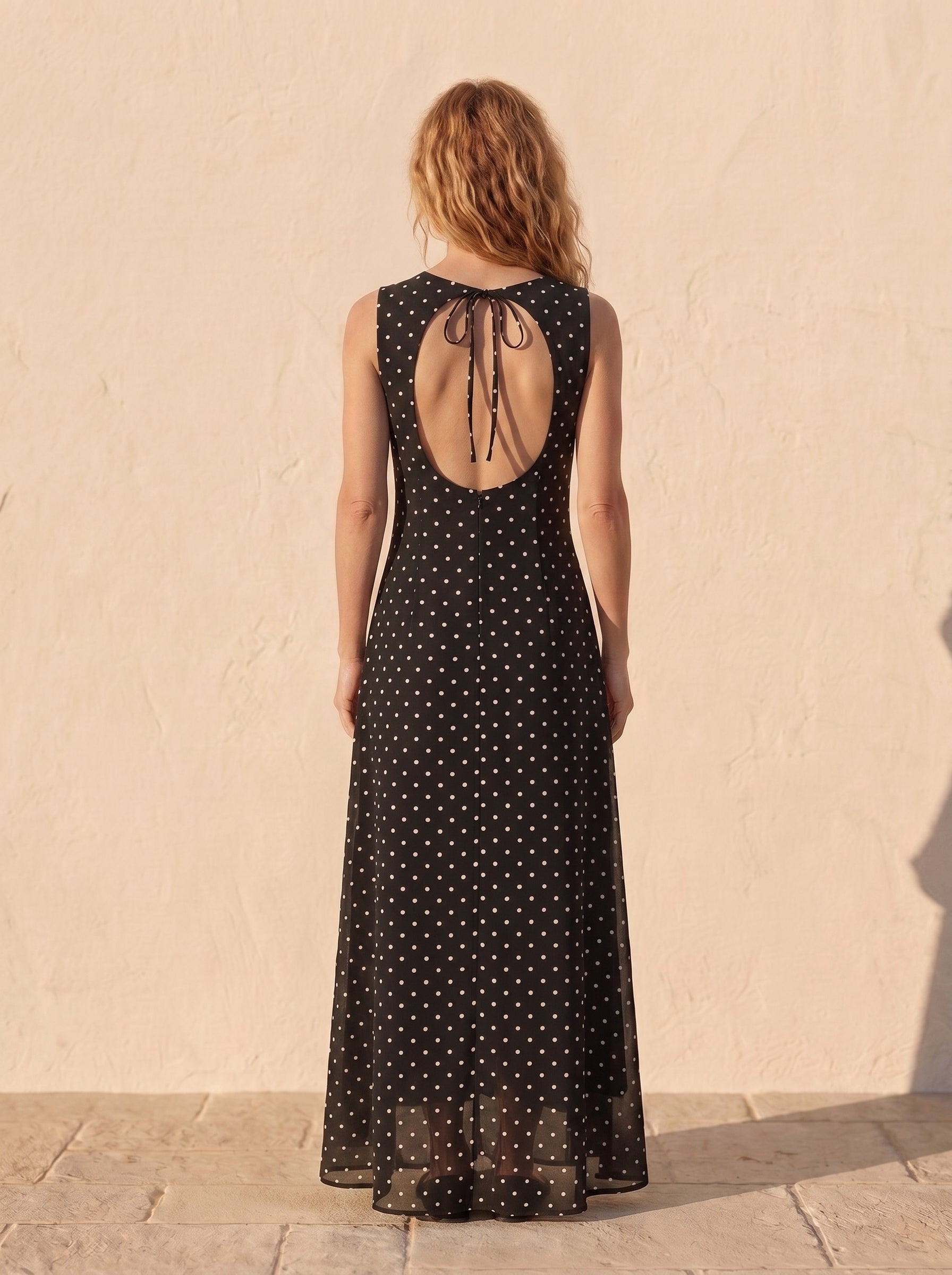 Vestido Sevilla · Lunares con Espalda Descubierta