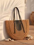 Bolso de hombro semicirculo tejido Cala de Aleracor
